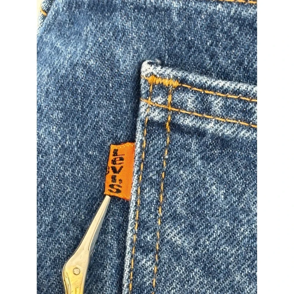 Vintage Levi's 505 Orange Tab Jeans Men 36x31 Straight Leg Medium Wash 80s 90s